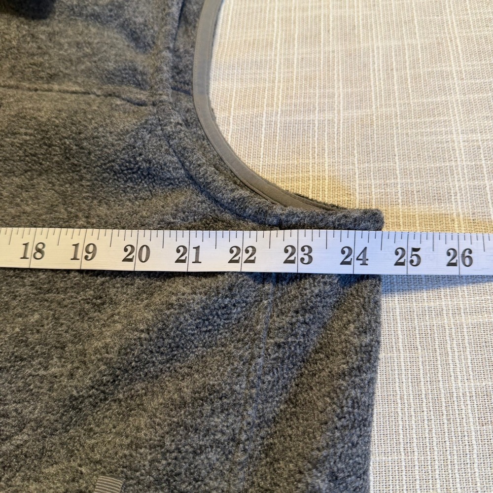 Patagonia Synchilla Fleece Vest Mens XL Heather Grey Full Zip Mock Neck Gorpcore - Picture 6 of 7
